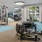 a gym with exercise equipment